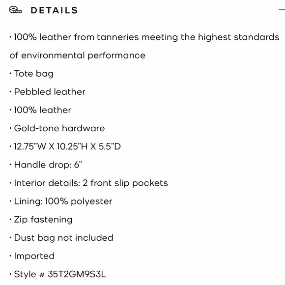 BNWT Michael Kors Large Mercer tote in Camel - Picture 12 of 13